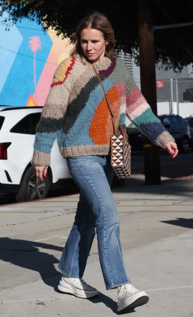 Kristen Bell in a Colorful Sweater