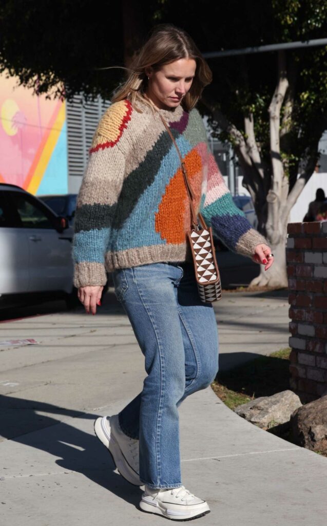Kristen Bell in a Colorful Sweater