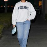 Lori Harvey in a Grey Sweatshirt Was Seen at Melrose Place in West Hollywood