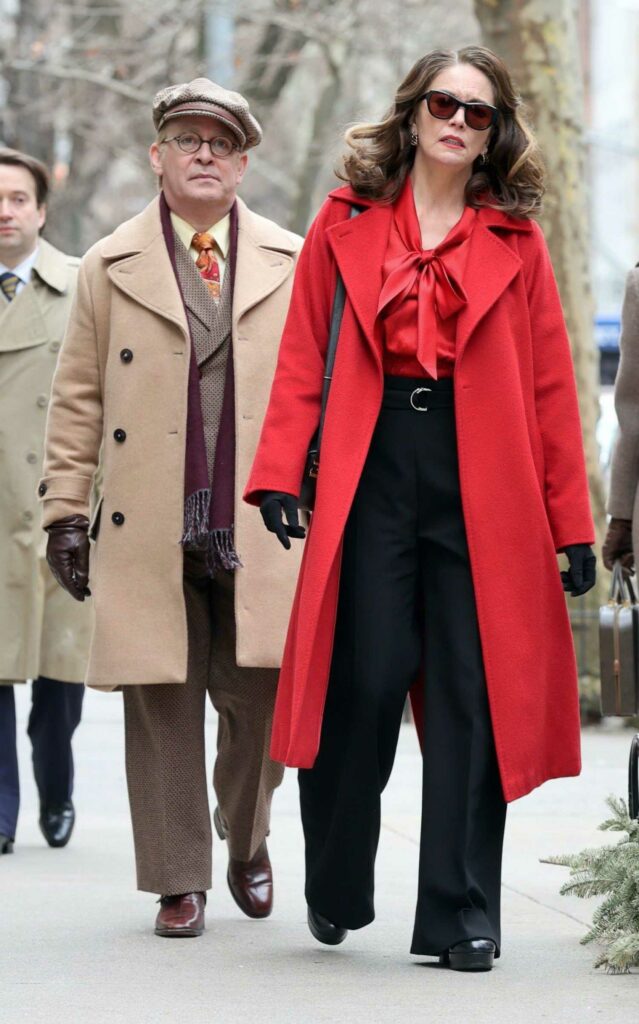 Diane Lane in a Red Coat