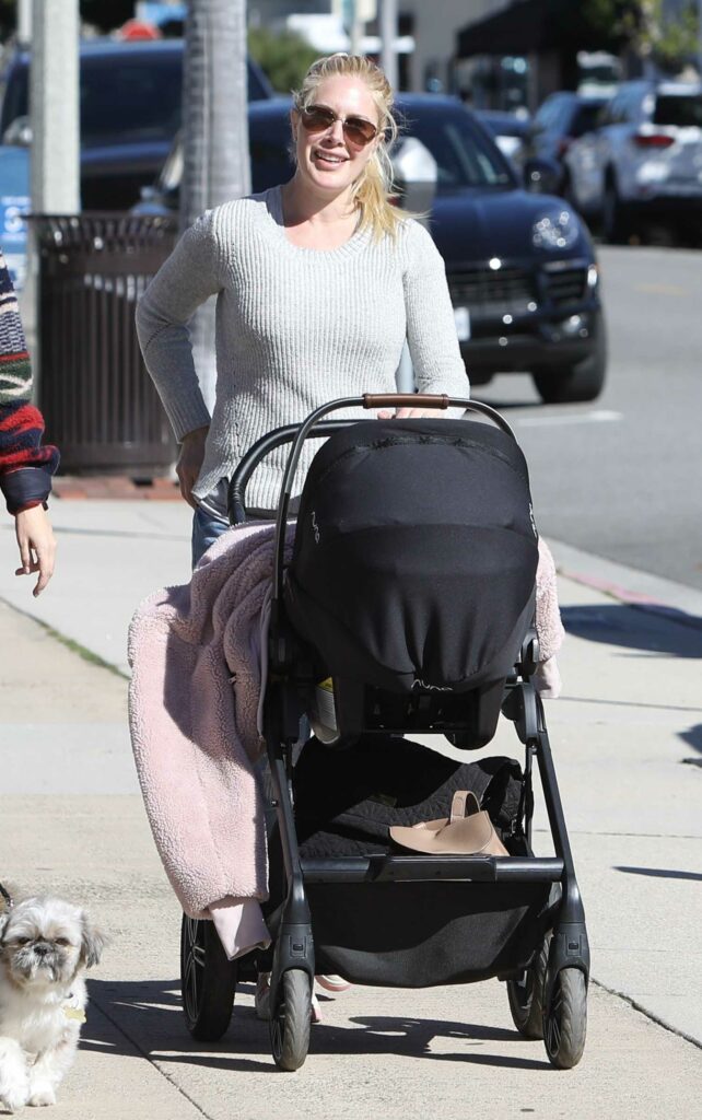 Heidi Montag in a Grey Sweater