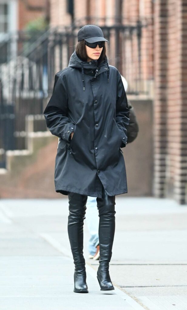 Irina Shayk in a Black Cap