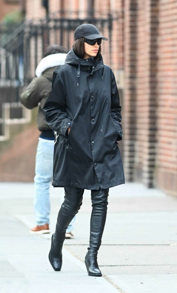 Irina Shayk in a Black Cap