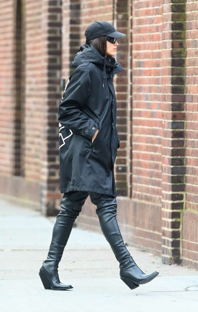 Irina Shayk in a Black Cap