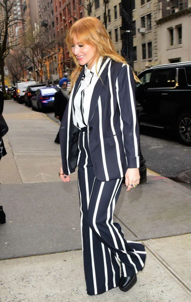 Jewel in a Striped Pantsuit