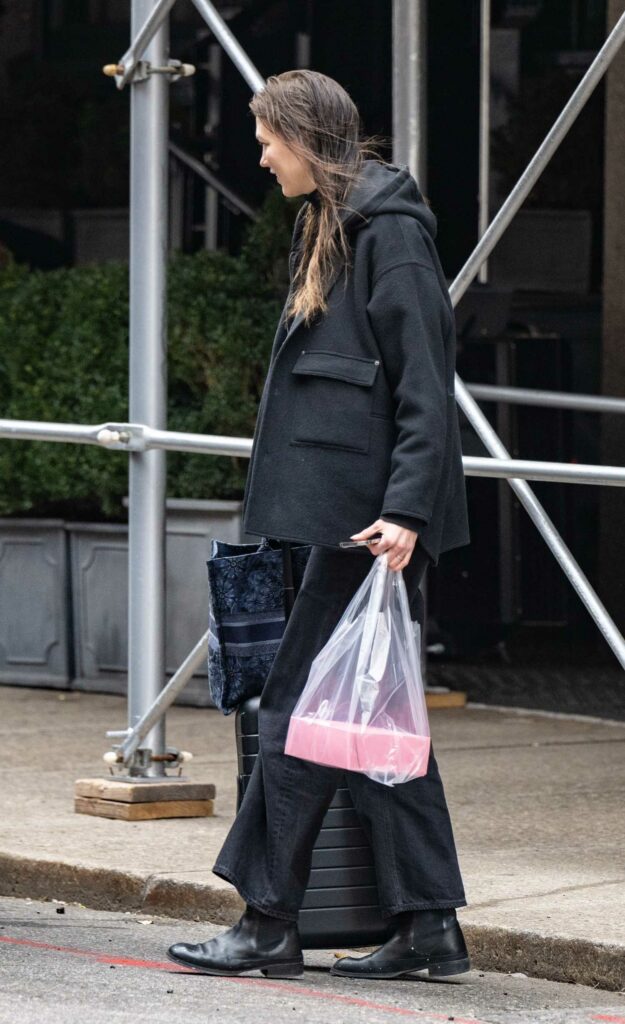 Karlie Kloss in a Black Jacket