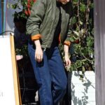 Kristen Stewart in an Olive Bomber Jacket Was Seen Out in Los Feliz