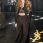 Nell Tiger Free Attends the YSL Beaute Black Opium Event in London