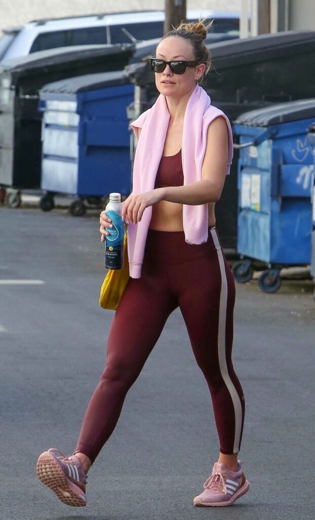 Olivia Wilde in a Pink Sneakers