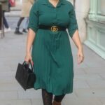 Pandora Christie in a Green Dress Was Seen Out in London