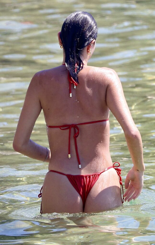Phoebe Spiller in a Red Bikini