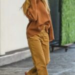Sofia Richie in a Caramel Coloured Pants Was Seen Out in Beverly Hills