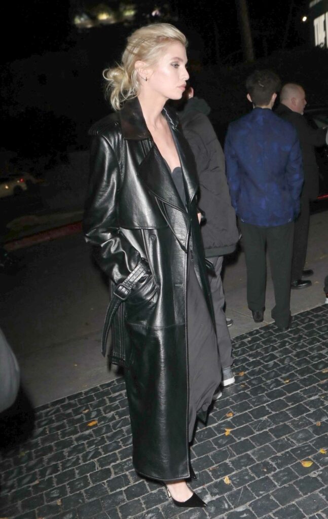 Stella Maxwell in a Black Dress
