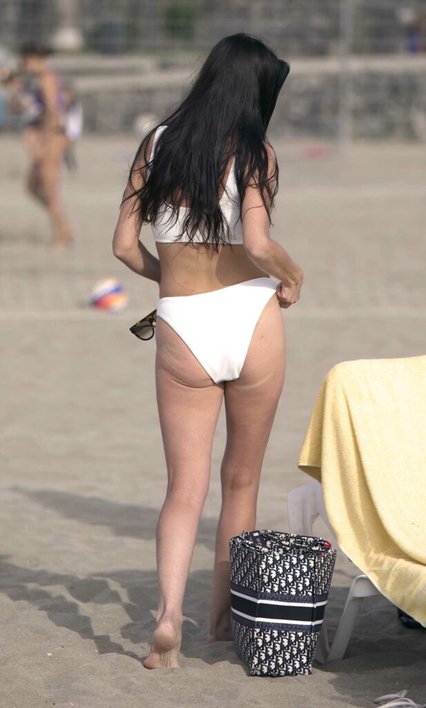 Chantelle Houghton in a White Bikini