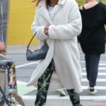 Connie Britton in a White Faux Fur Coat Was Seen Out in New York
