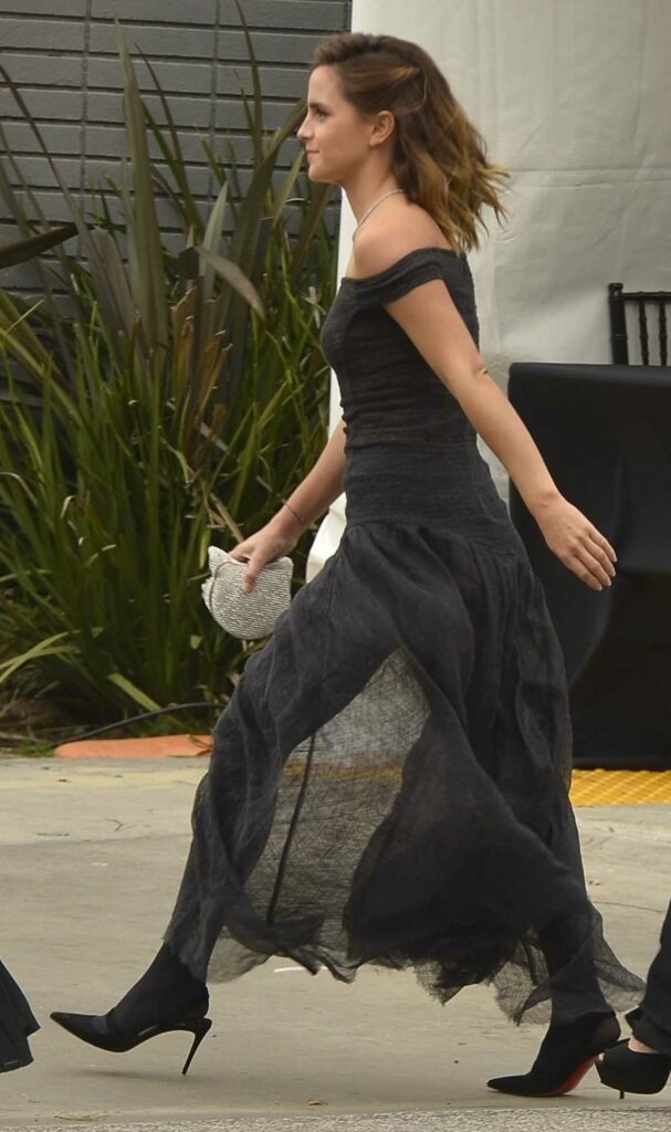 Emma Watson in a Black Dress