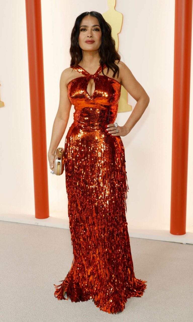 Salma Hayek Attends the 95th Annual Academy Awards in Hollywood – Celeb ...