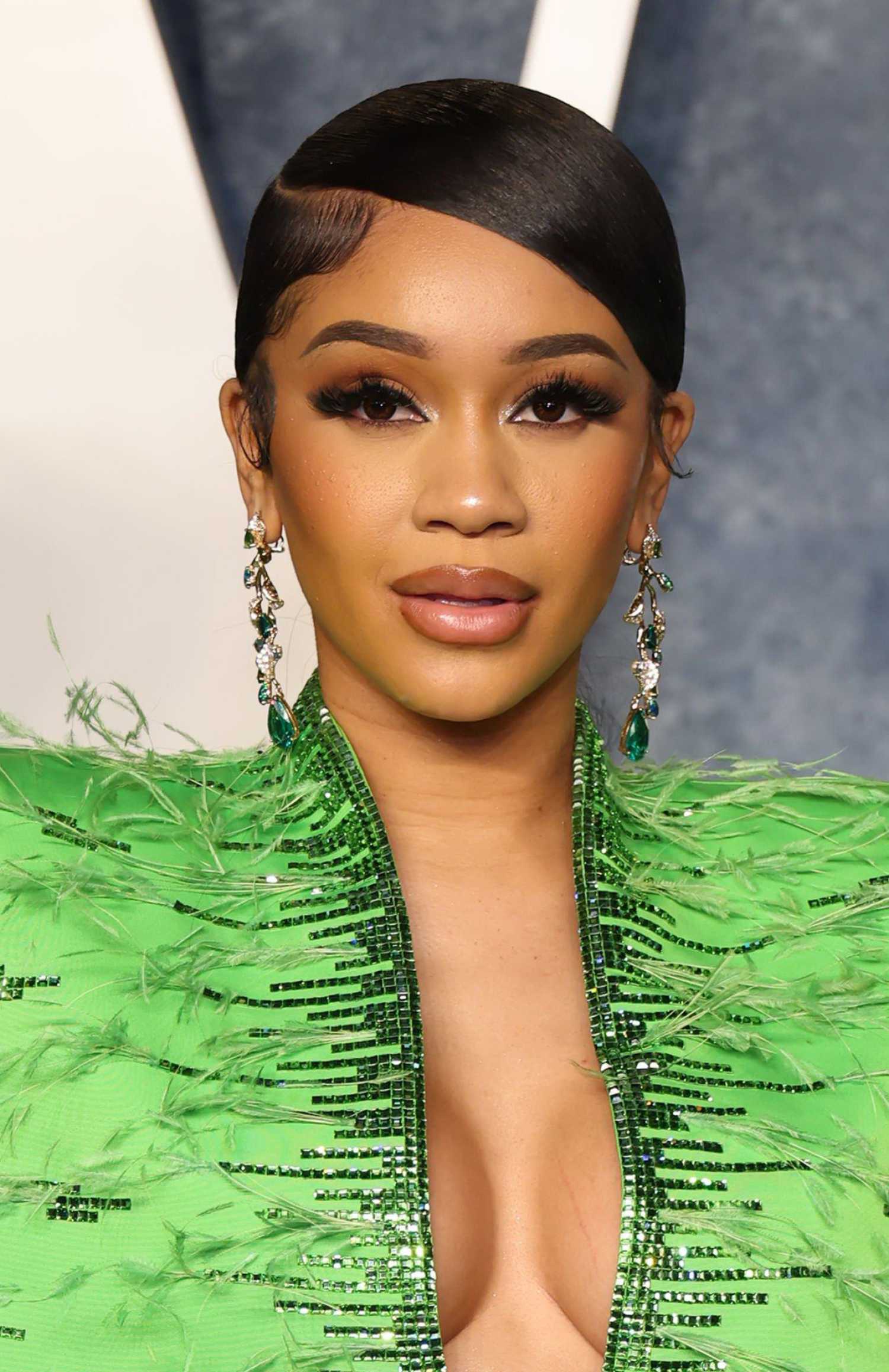 Saweetie Attends 2023 Vanity Fair Oscar Party In Beverly Hills Celeb Donut 