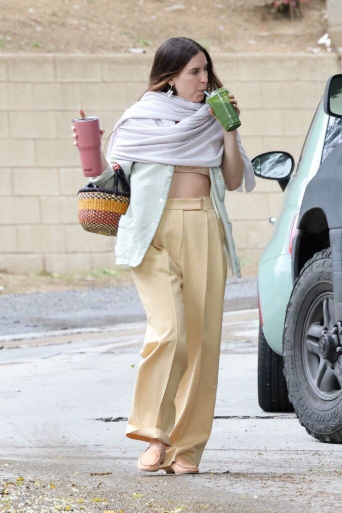 Scout Willis in a Yellow Pants