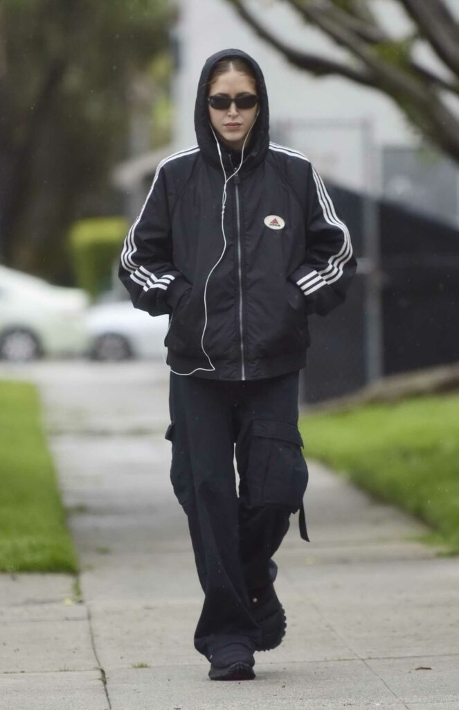Simi Khadra in a Black Adidas Jacket