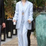 Dove Cameron in a Baby Blue Pantsuit Was Seen Out in Hollywood