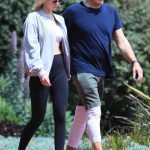 Emma Krokdal in a Black Leggings Was Seen Out with Dolph Lundgren in Los Angeles