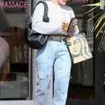 Hilary Duff in a Pink Cap Leaves a Nail Salon in Beverly Hills