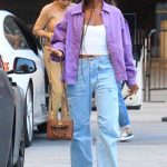 Issa Rae in a Purple Jacket Was Seen Out in Los Angeles