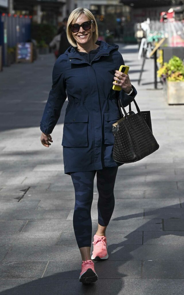 Jenni Falconer in a Pink Sneakers