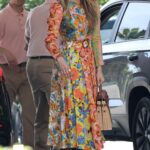 Jennifer Lopez in a Floral Dress Was Seen Out with Ben Affleck in Beverly Hills