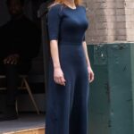 Jessica Chastain in a Blue Dress Was Seen Out in New York City