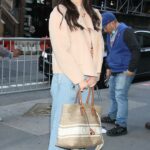 Katie Lee in a Beige Jacket Leaves NBC’s Today Show in New York