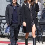 Natalie Kuckenburg in a Black Coat Was Seen During a Romantic Stroll with Paul Wesley in New York