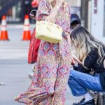 Nicky Hilton in a Patterned Dress Was Seen Out in New York