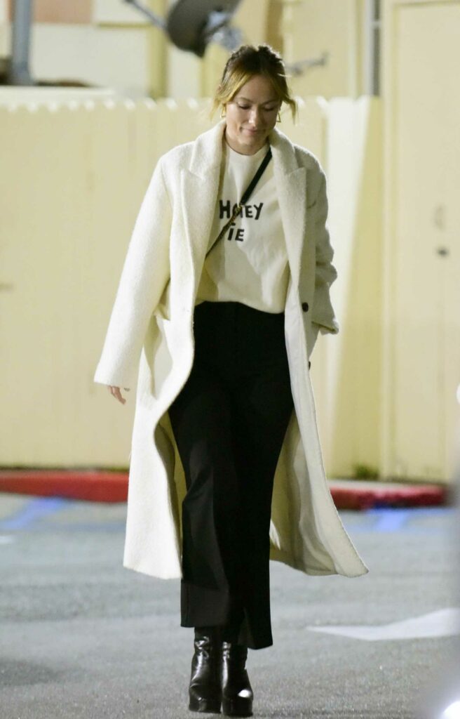 Olivia Wilde in a White Coat