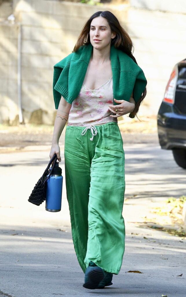 Scout Willis in a Green Pants
