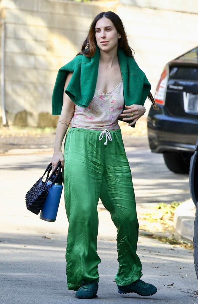 Scout Willis in a Green Pants