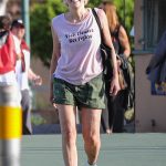 Sharon Stone in an Olive Shorts Was Seen Out in Beverly Hills
