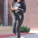 April Love Geary in a Black Leggings Visits a Few Retail Stores in Malibu