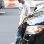 Justin Bieber in a White Tee Was Seen Out in New York