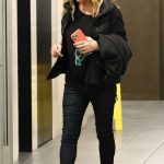 Kathy Hilton in a Black Outfit Leaves E-Baldi Italian Restaurant in Beverly Hills