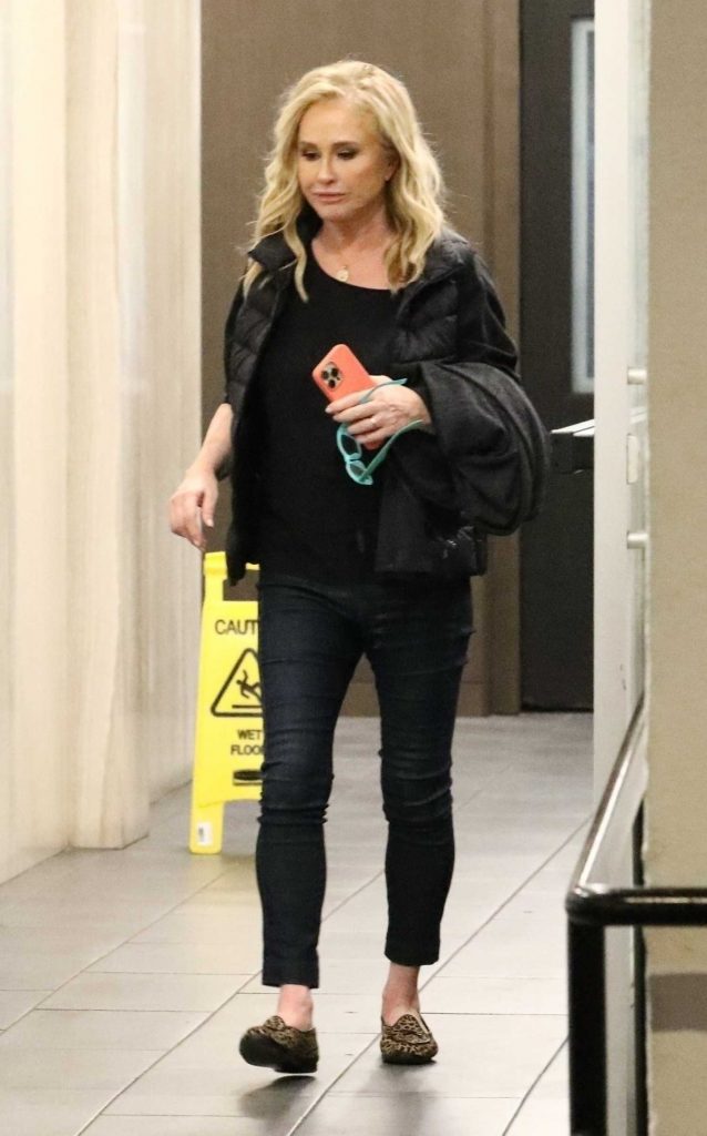 Kathy Hilton in a Black Outfit