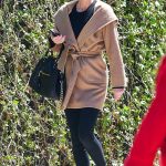 Nicky Hilton in a Caramel Coloured Coat Was Seen on a Stroll in New York