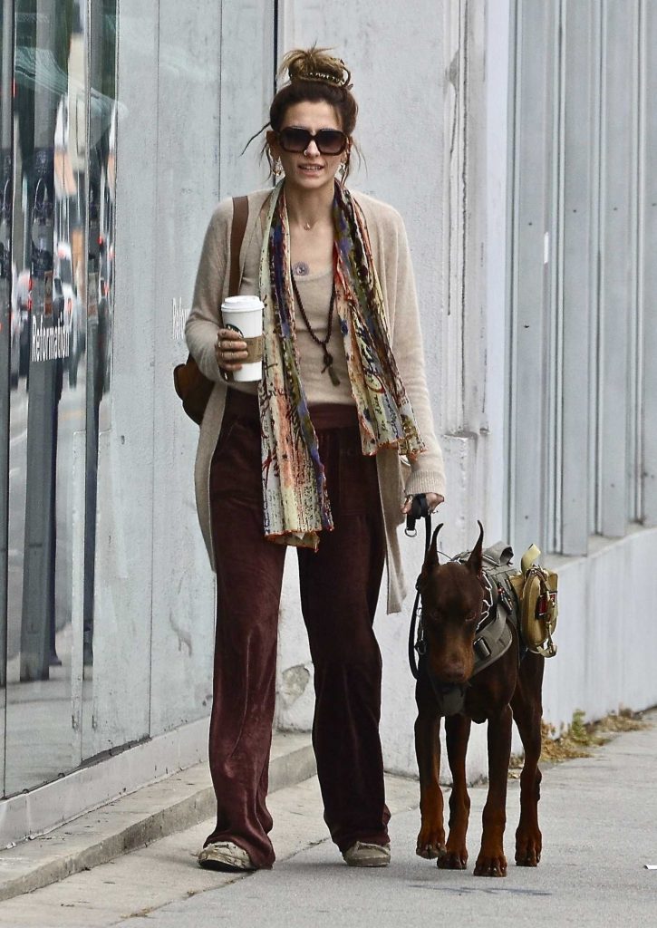 Paris Jackson in a Beige Cardigan