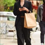 Sara Sampaio in a Black Pantsuit Was Seen Out in Tribeca in New York