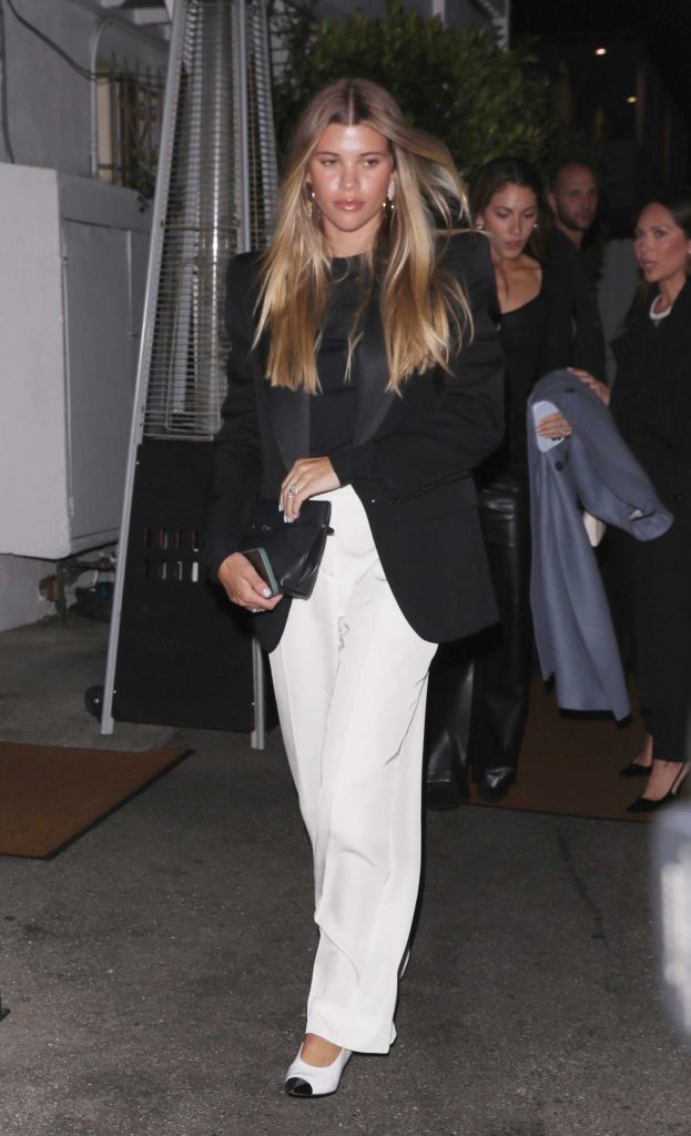 Sofia Richie in a White Pants