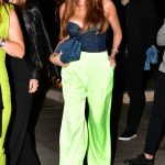 Sofia Vergara in a Neon Green Pants Leaves Dinner at Avra in Beverly Hills