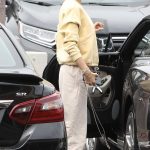 Alessandra Ambrosio in a Yellow Sweatshirt Goes Grocery Shopping at Bristol Farms in Brentwood