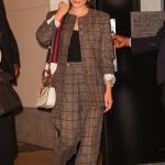 Elizabeth Olsen in a Brown Pantsuit Was Seen Out in New York