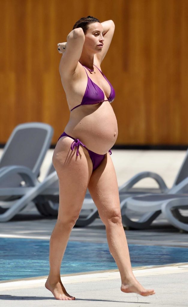 Ferne McCann in a Purple Bikini